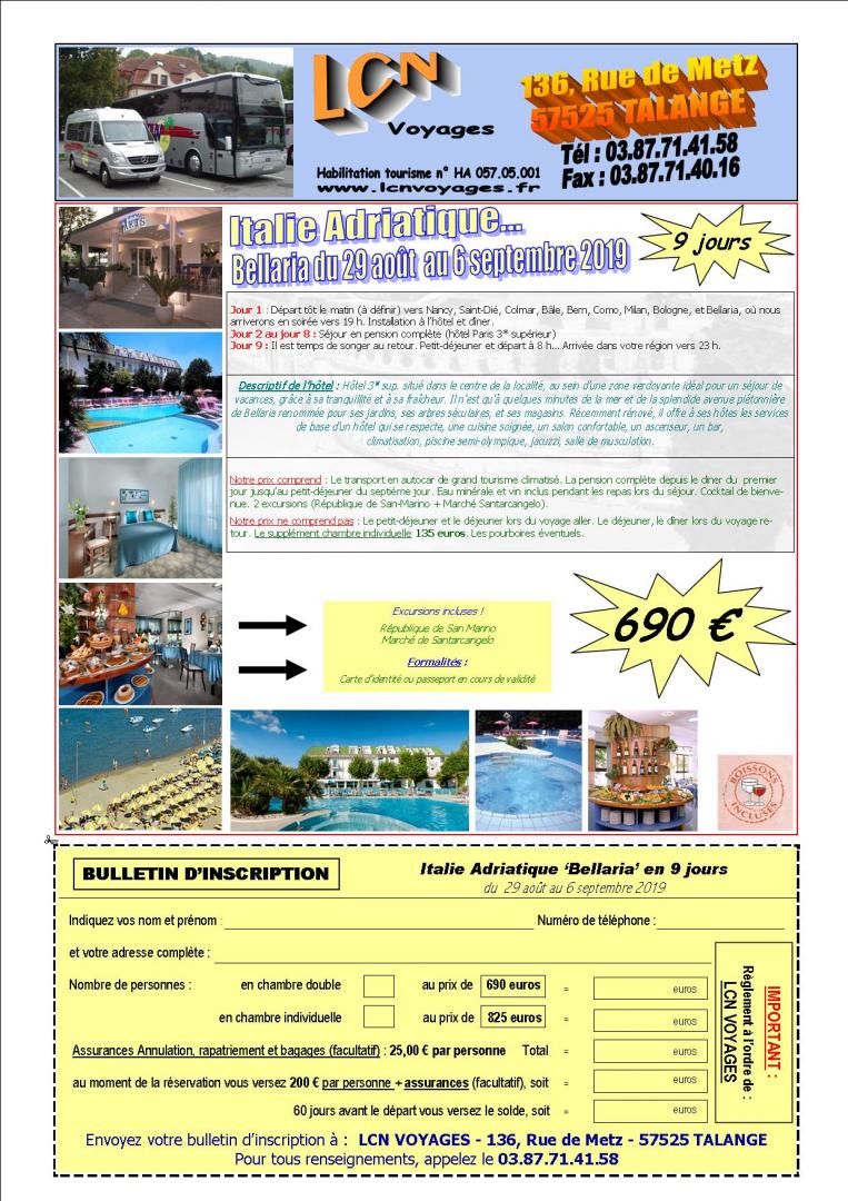 Organisation voyage Talange